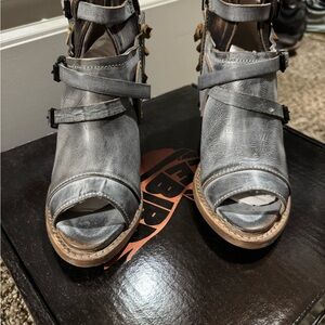 Freebird by Steven Gray Open-Toe Strappy Ankle Booties